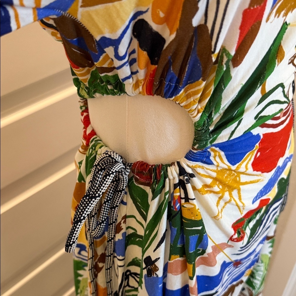 FARM Rio Multicolor Long Dress Size M - Picture 7 of 10